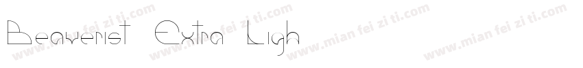 Beaverist Extra Ligh字体转换